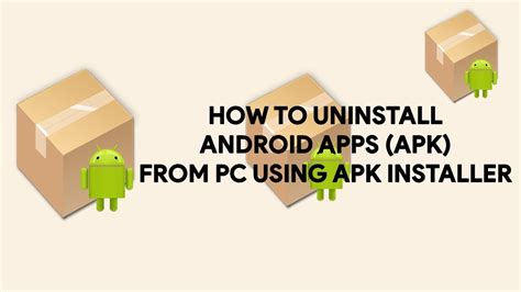 how to uninstall apk.